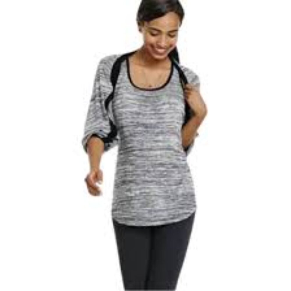 CAbi #3085 Horizontal Tank Gray Space‎ Dye Racerback Sleeveless Top Shirt